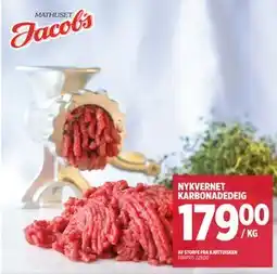 Jacobs NYKVERNET KARBONADEDEIG, NOK 179 tilbud