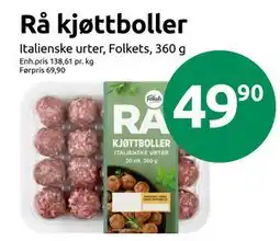 Joker Rå kjøttboller, NOK 49.9 tilbud