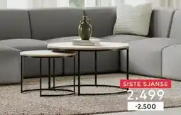 Skeidar Porto sofabordset, NOK 2499 tilbud