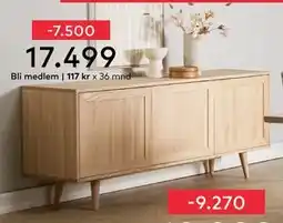 Skeidar Woodcraft skjenk, NOK 24999, Medlemspris tilbud