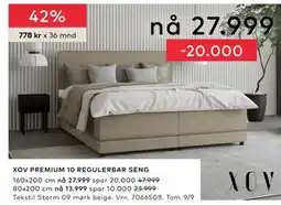 Skeidar XOV PREMIUM 10 REGULERBAR SENG tilbud