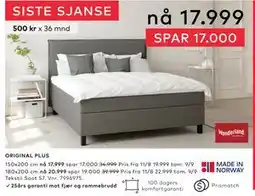 Skeidar ORIGINAL PLUS tilbud