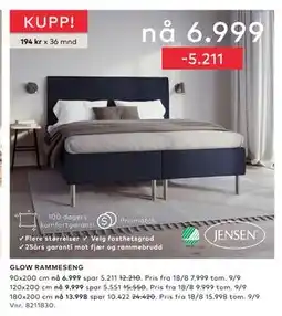 Skeidar GLOW RAMMESENG tilbud