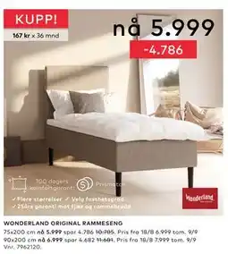 Skeidar WONDERLAND ORIGINAL RAMMESENG tilbud