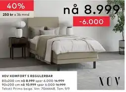 Skeidar XOV KOMFORT 5 REGULERBAR tilbud
