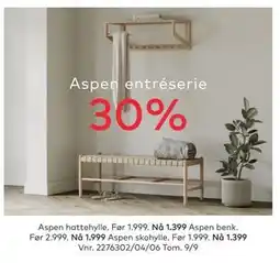 Skeidar Aspen entréserie tilbud