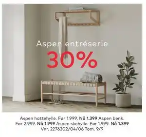 Skeidar Aspen entréserie tilbud