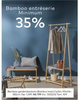 Skeidar Bamboo entréserie Minimum, NOK 799 tilbud