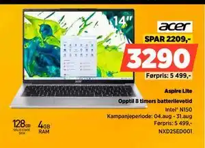 POWER Aspire Lite, NOK 3290 tilbud