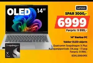 POWER 14 Bærbar PC, NOK 6999 tilbud