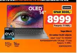 POWER Yoga Slim 6, NOK 8999 tilbud