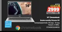 POWER 14 Chromebook, NOK 2999 tilbud