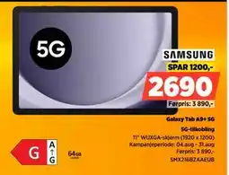 POWER Galaxy Tab A9+ 5G, NOK 2690 tilbud
