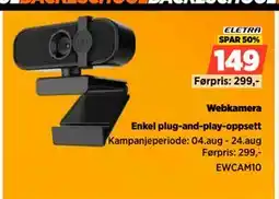 POWER Webkamera, NOK 149 tilbud