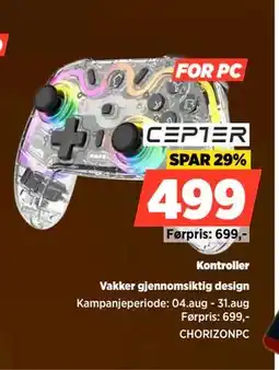 POWER Kontroller, NOK 499 tilbud