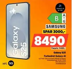 POWER Galaxy S25, NOK 8490 tilbud