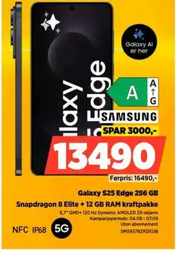 POWER Galaxy S25 Edge 256 GB, NOK 13490 tilbud