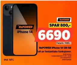 POWER RePOWER iPhone 14 128 GB, NOK 6690 tilbud