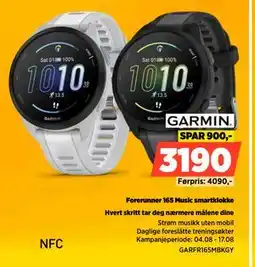 POWER Forerunner 165 Music smartklokke, NOK 3190 tilbud