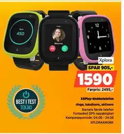 POWER X6Play-klokketelefon, NOK 1590 tilbud