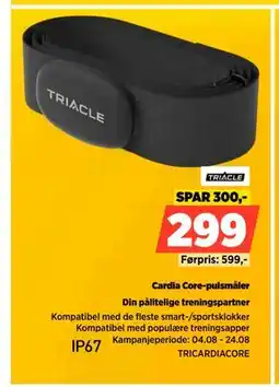 POWER Cardia Core-pulsmåler, NOK 299 tilbud