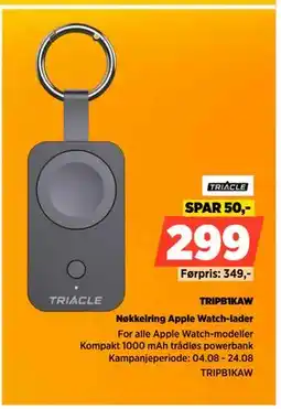 POWER Nøkkelring Apple Watch-lader, NOK 299 tilbud