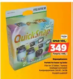 POWER Engangskamera, NOK 349 tilbud