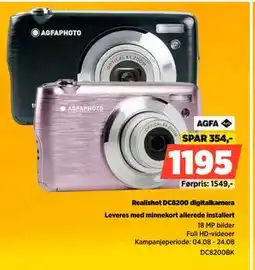 POWER Realishot DC8200 digitalkamera, NOK 1195 tilbud