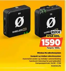 POWER Wireless Me mikrofonsystem, NOK 1590 tilbud