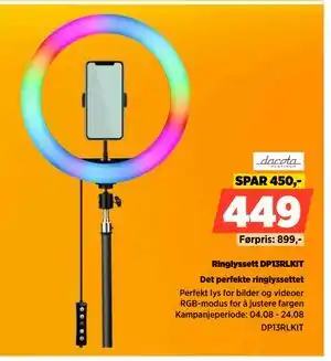 POWER Ringlyssett DP13RLKIT, NOK 449 tilbud