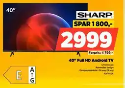 POWER 40 Full HD Android TV, NOK 2999 tilbud
