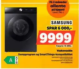 POWER Vaskemaskin, NOK 9999 tilbud