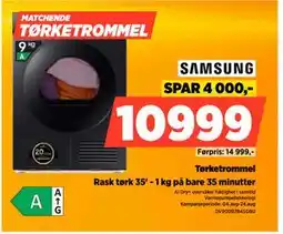 POWER Tørketrommel, NOK 10999 tilbud