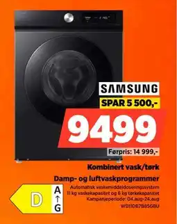POWER Kombinert vask/tørk, NOK 9499 tilbud