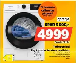 POWER Tørketrommel, NOK 4999 tilbud