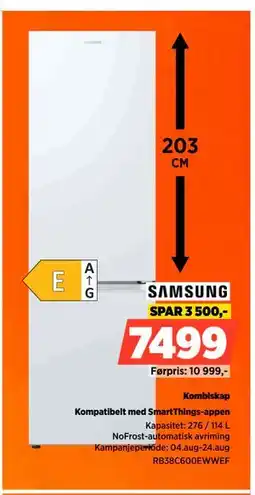 POWER Kombiskap, NOK 7499 tilbud