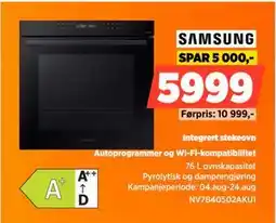 POWER Integrert stekeovn, NOK 5999 tilbud