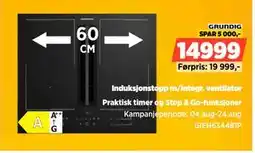 POWER Induksjonstopp m/integr. ventilator, NOK 14999 tilbud