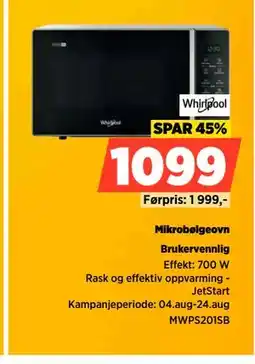 POWER Mikrobølgeovn, NOK 1099 tilbud