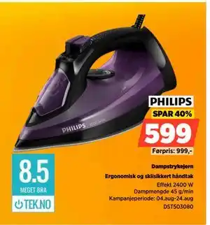 POWER Dampstrykejern, NOK 599 tilbud
