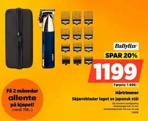POWER Hårtrimmer, NOK 1199 tilbud