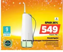 POWER Munnirrigator, NOK 549 tilbud