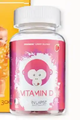 Vitusapotek Monkids vitamin-D barn jordbærsmak, NOK 107.5 tilbud