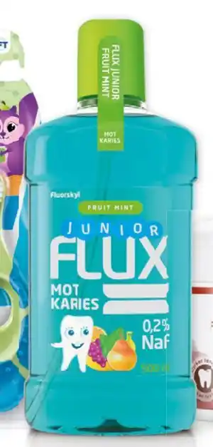 Vitusapotek FLUX Junior 0,2% fluorskyll med fruktsmak, NOK 68.5 tilbud