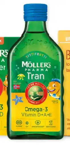 Vitusapotek Möller's Pharma tran med tuttifruttismak,, NOK 104.5 tilbud