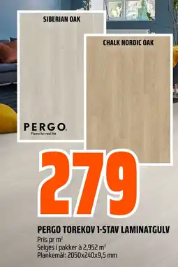 Coop Obs PERGO TOREKOV 1-STAV LAMINATGULV tilbud