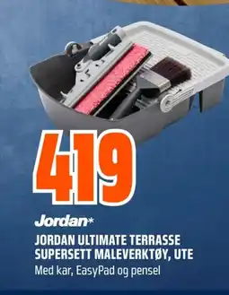 Coop Obs Jordan* JORDAN ULTIMATE TERRASSE SUPERSETT MALEVERKTØY, UTE Med kar, EasyPad og pensel tilbud