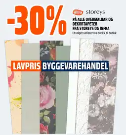 Coop Obs PÅ ALLE OVERMALBAR OG DEKORTAPETER tilbud