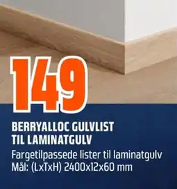 Coop Obs BERRYALLOC GULVLIST TIL LAMINATGULV tilbud