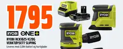 Coop Obs RYOBI ONE+ RYOBI RCK1825-1C20G VERKTØYSETT SLIPING tilbud